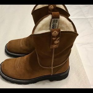 SUEDE EXCELLENT CONDITION FATBABY ARIAT BOOTS SZ 9